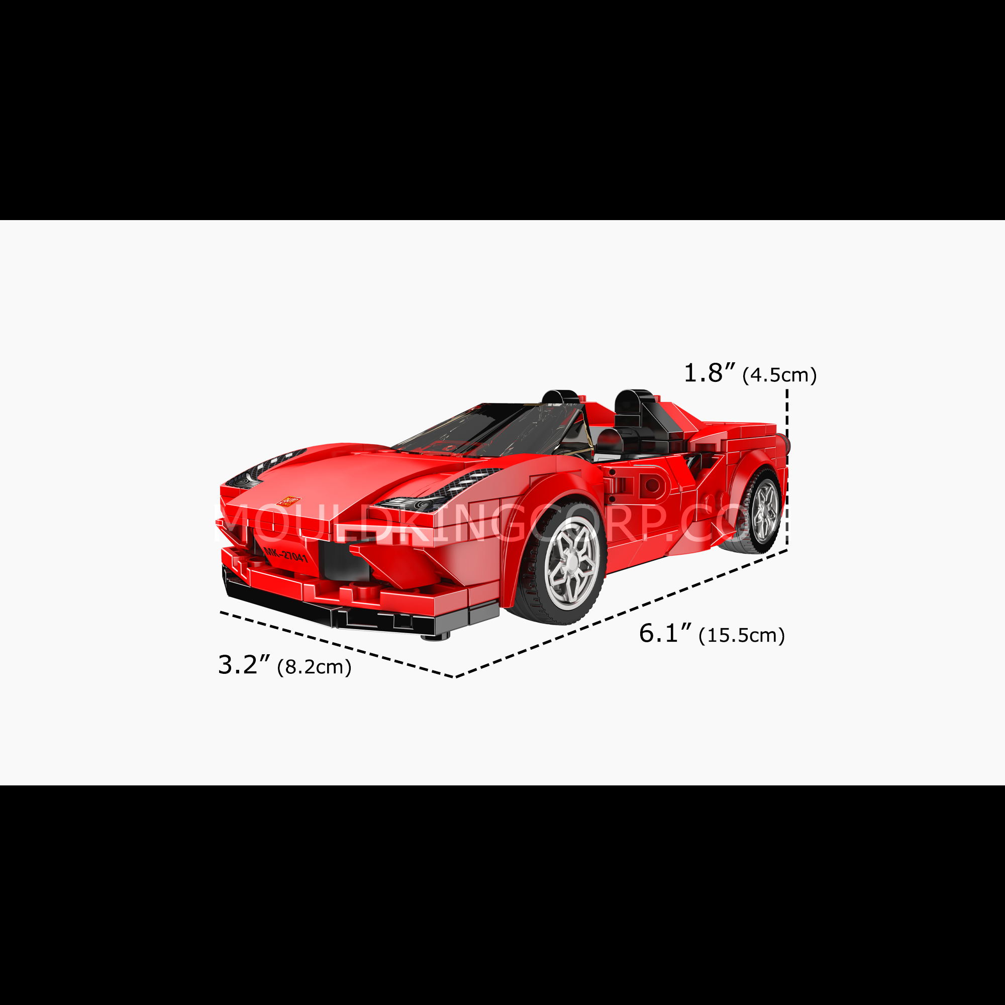 27041 F8 Supercar Model Building Set | 332 PCS - Image 6 of 6 | TheBrickTube