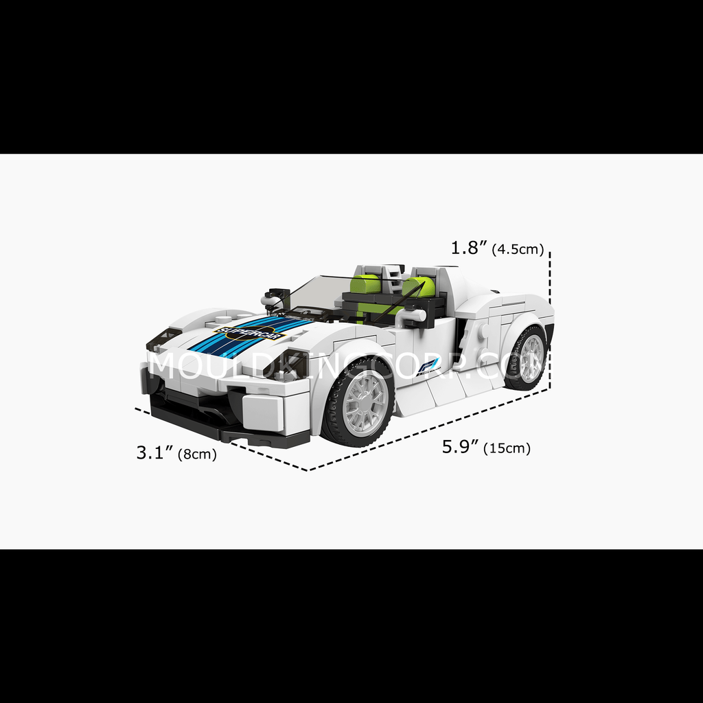 27044 PORSHA 918 Car Model Building Set | 338 PCS - Image 6 of 6 | TheBrickTube