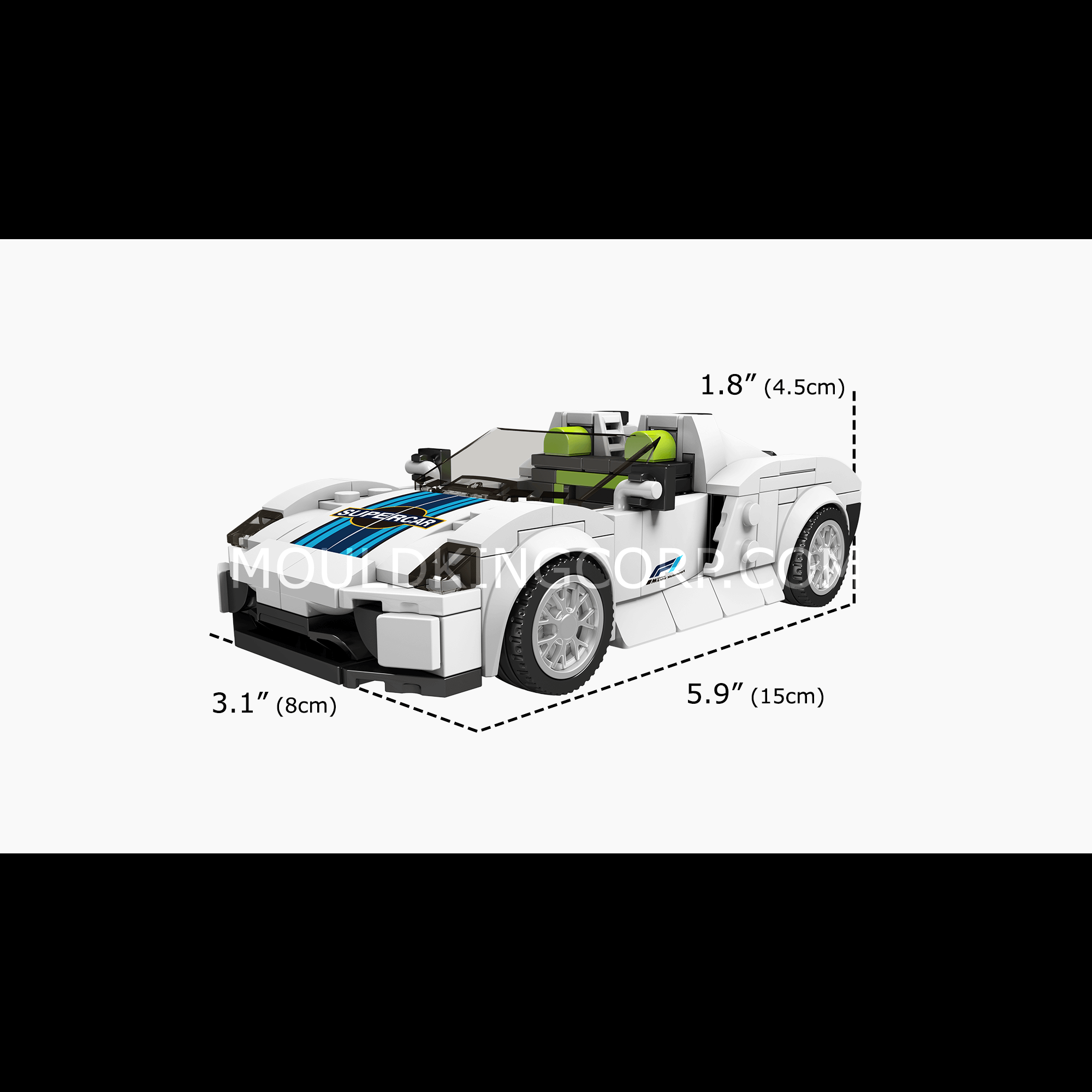 27044 PORSHA 918 Car Model Building Set | 338 PCS - Image 6 of 6 | TheBrickTube