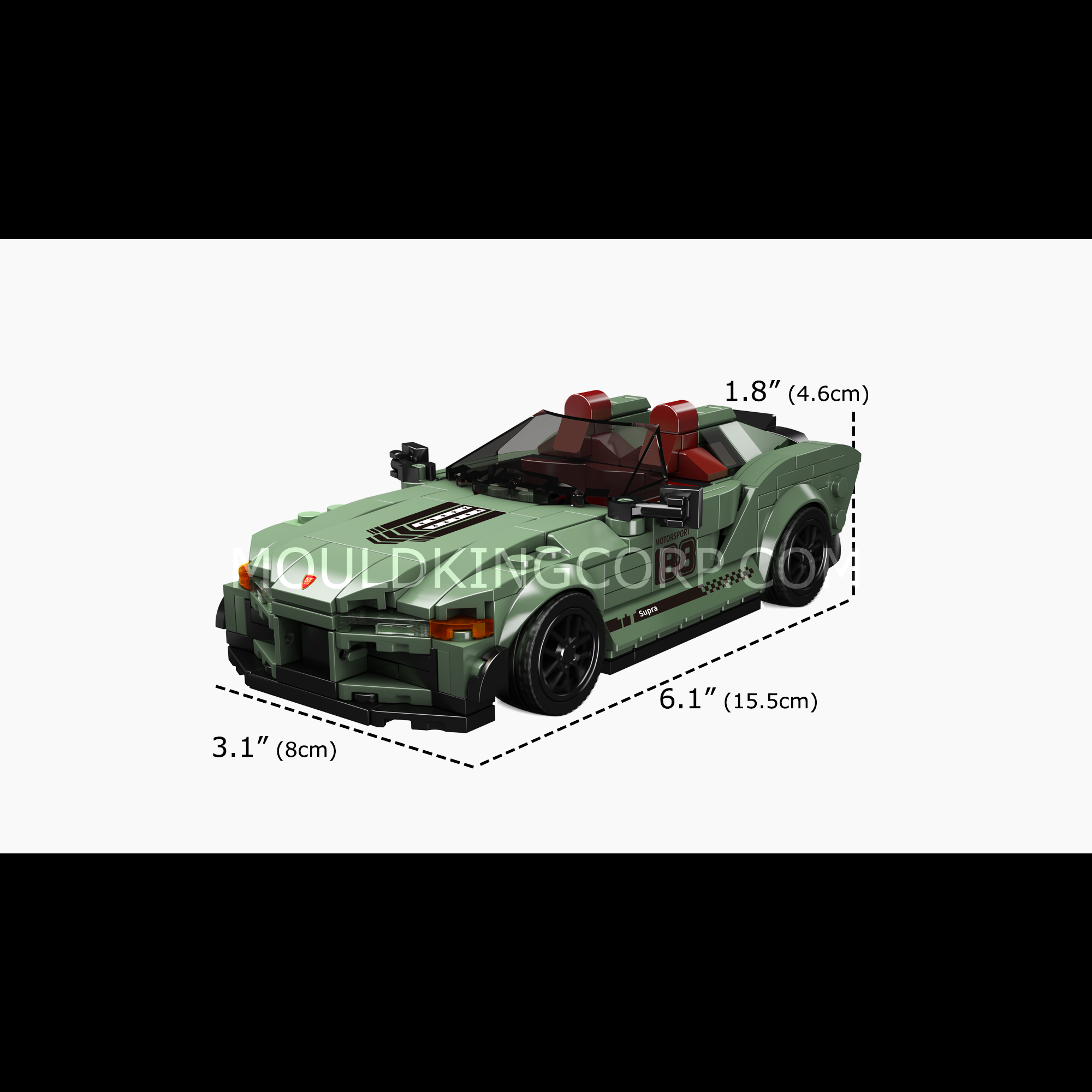 27046 Supra Convertible Car Model Building Set | 348 Pcs - Image 6 of 6 | TheBrickTube