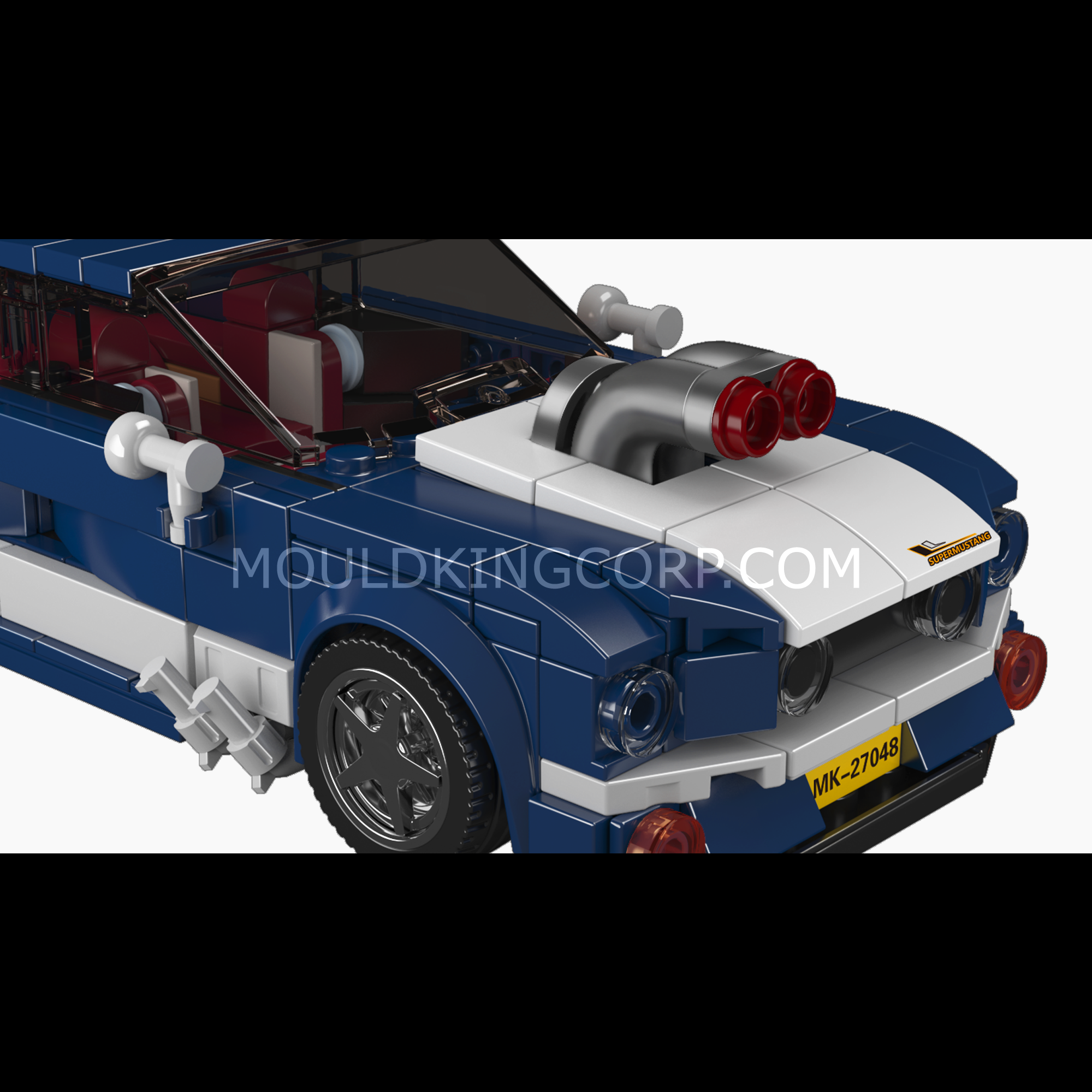 27048 Mustang 1967 Car Model Building Set | 376 Pcs - Image 4 of 6 | TheBrickTube