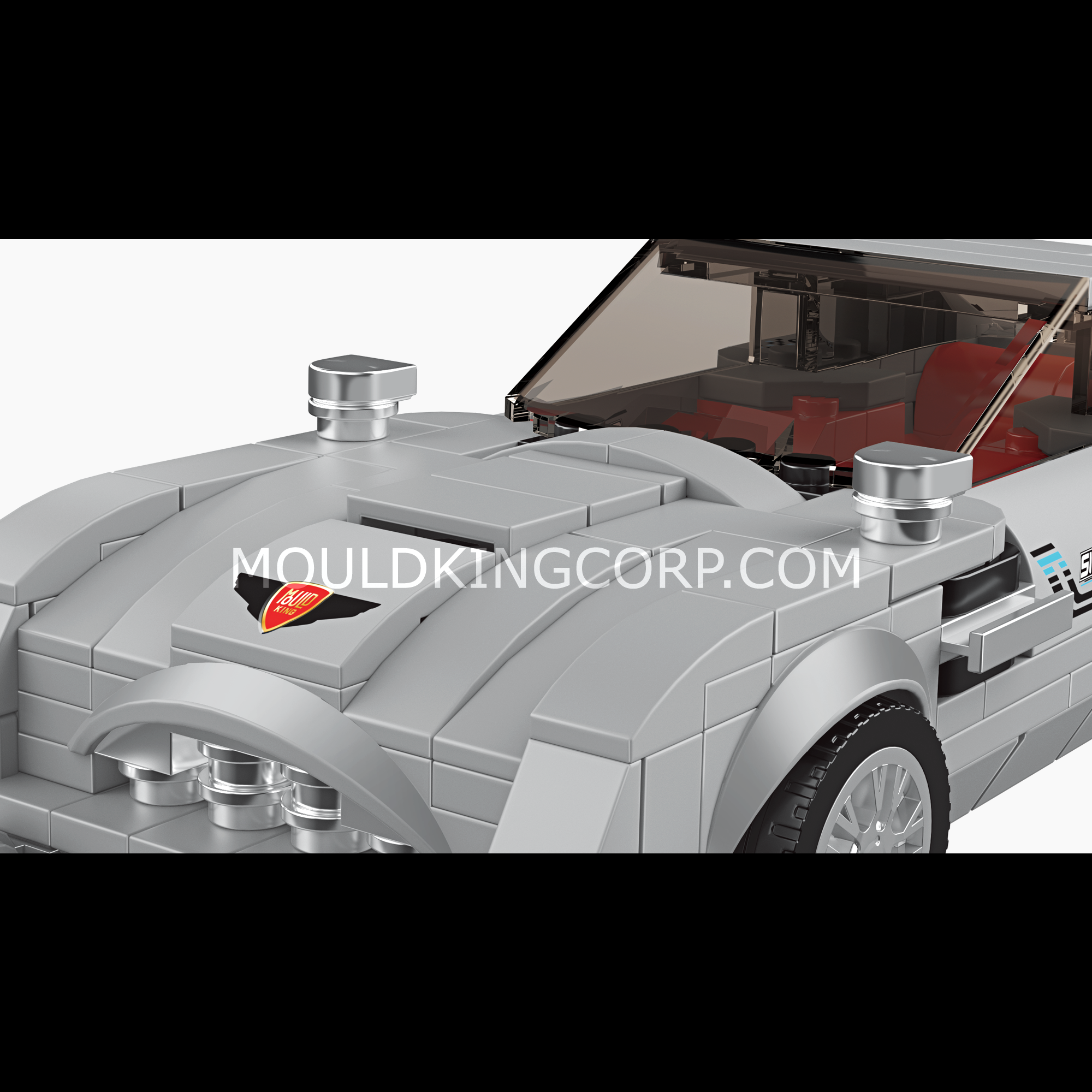 27050 Silver Martin 007 Supercar Building Set | 348 Pcs - Image 4 of 6 | TheBrickTube