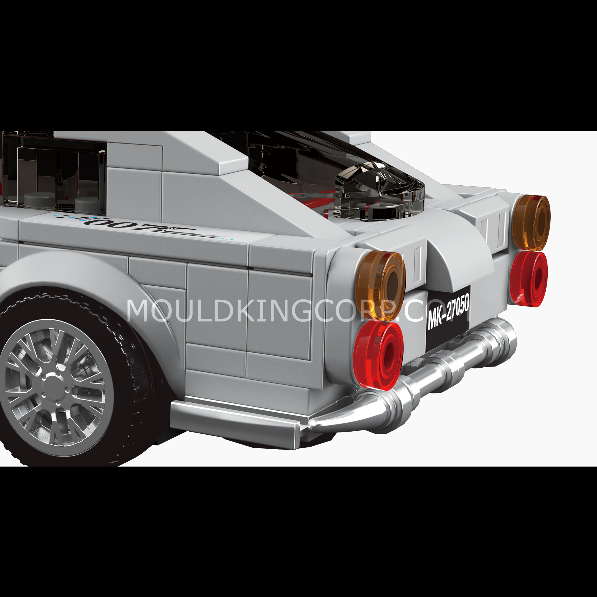 27050 Silver Martin 007 Supercar Building Set | 348 Pcs - Image 5 of 6 | TheBrickTube