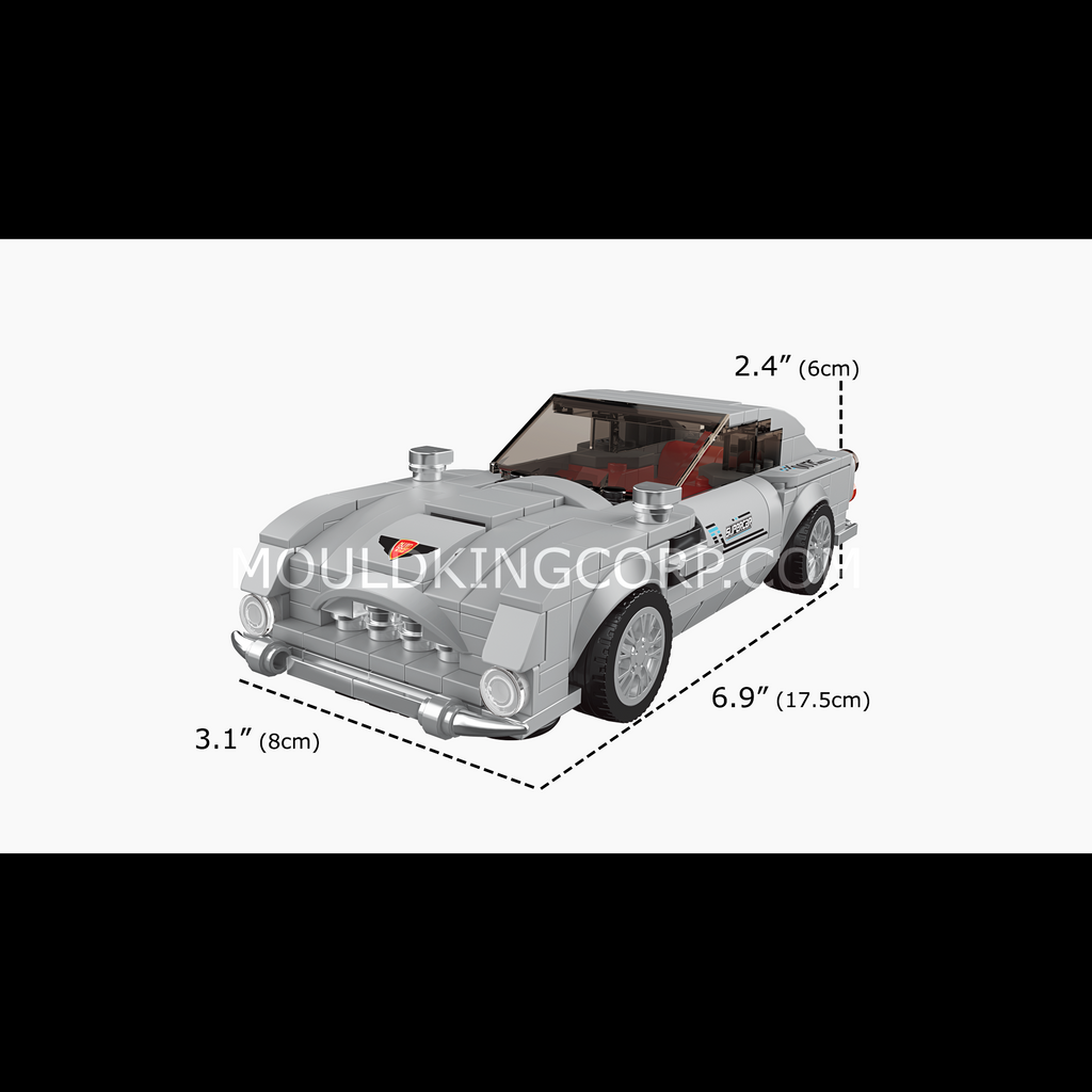 27050 Silver Martin 007 Supercar Building Set | 348 Pcs - Image 6 of 6 | TheBrickTube