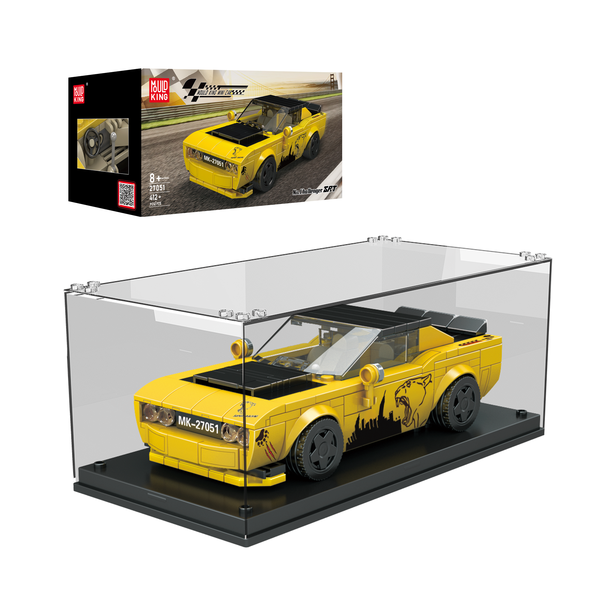 27051 Challenger SRT Car Building Set | 368 Pcs - Main Image | TheBrickTube