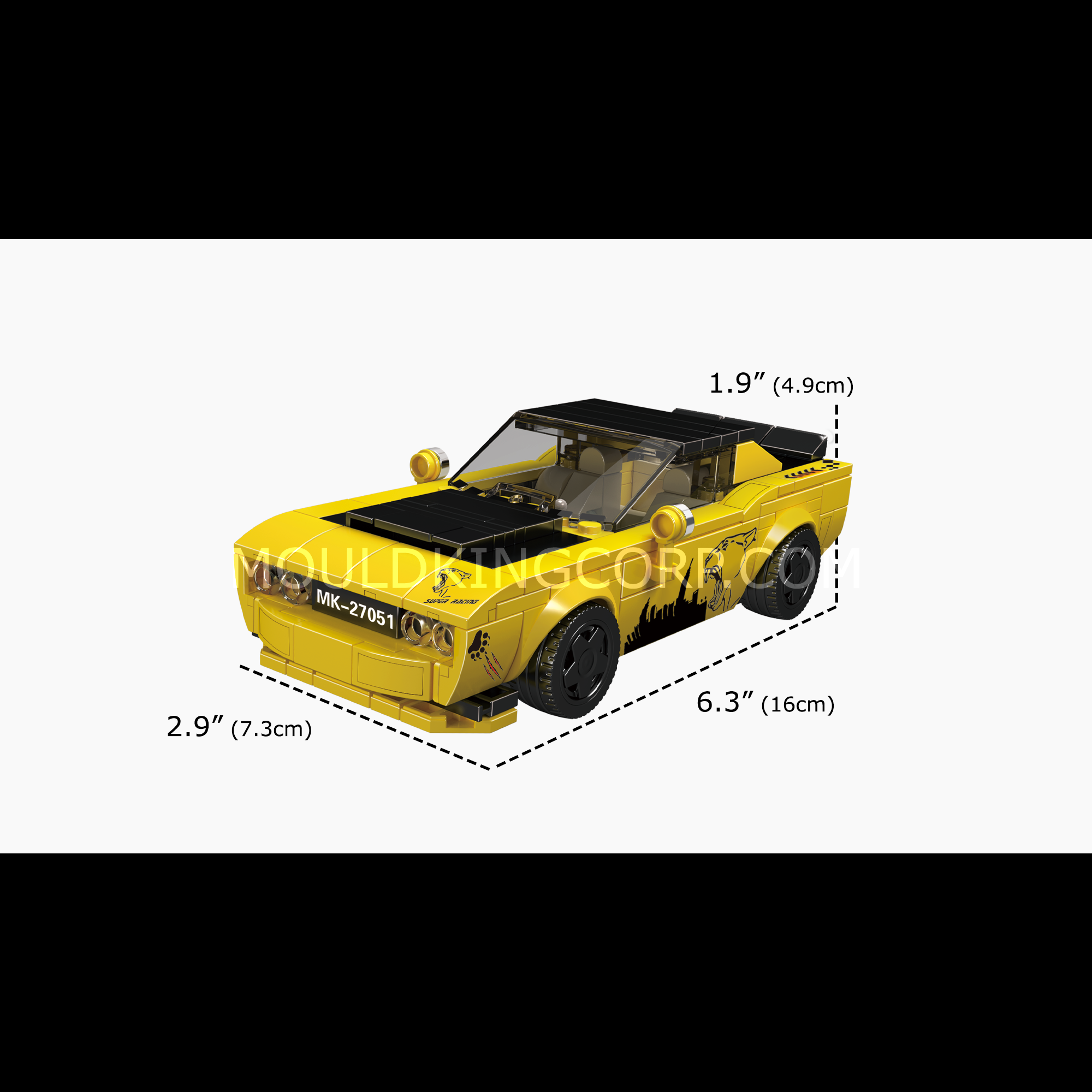27051 Challenger SRT Car Building Set | 368 Pcs - Image 6 of 6 | TheBrickTube