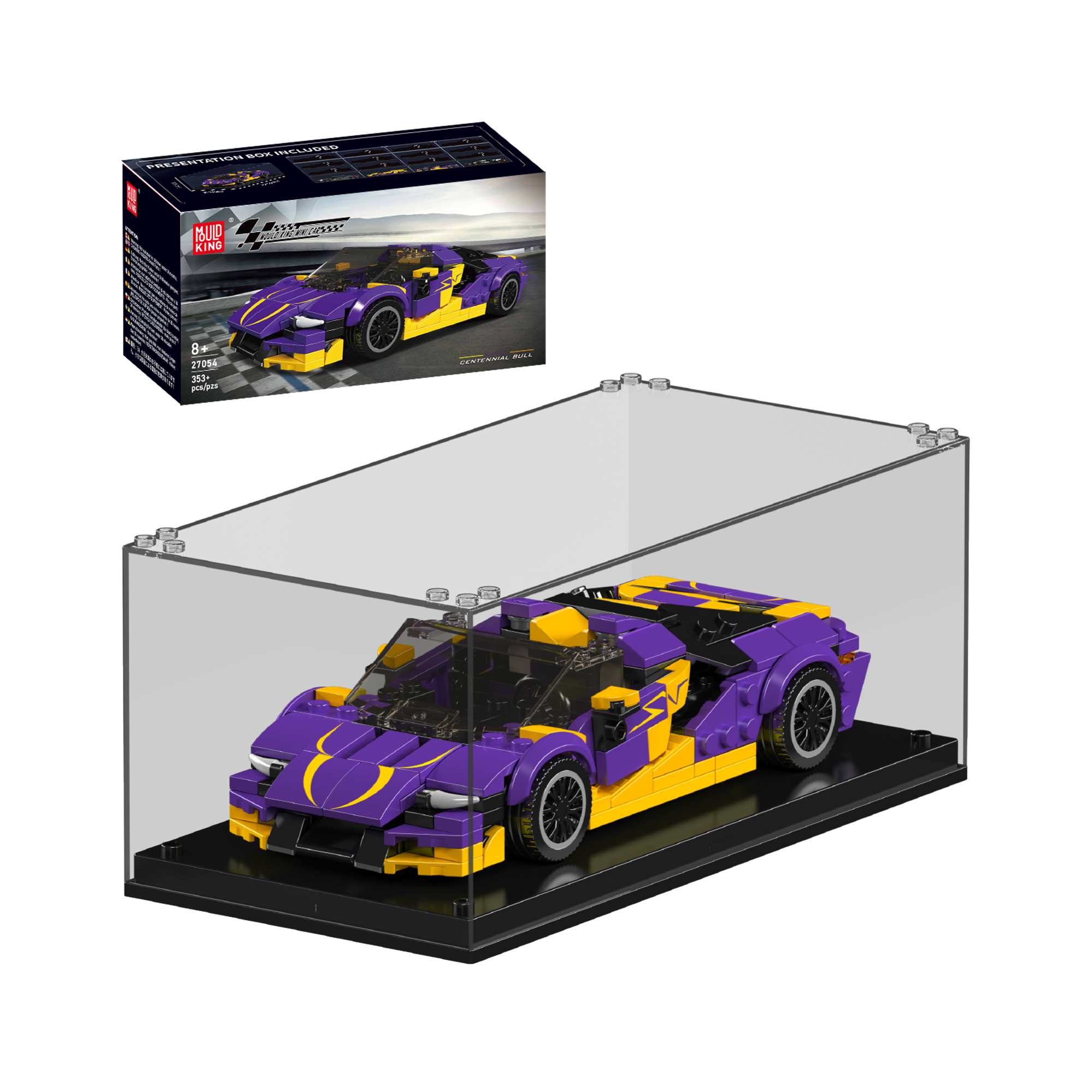 27054 Centennial Bull Supercar Building Set | 344 Pcs - Main Image | TheBrickTube
