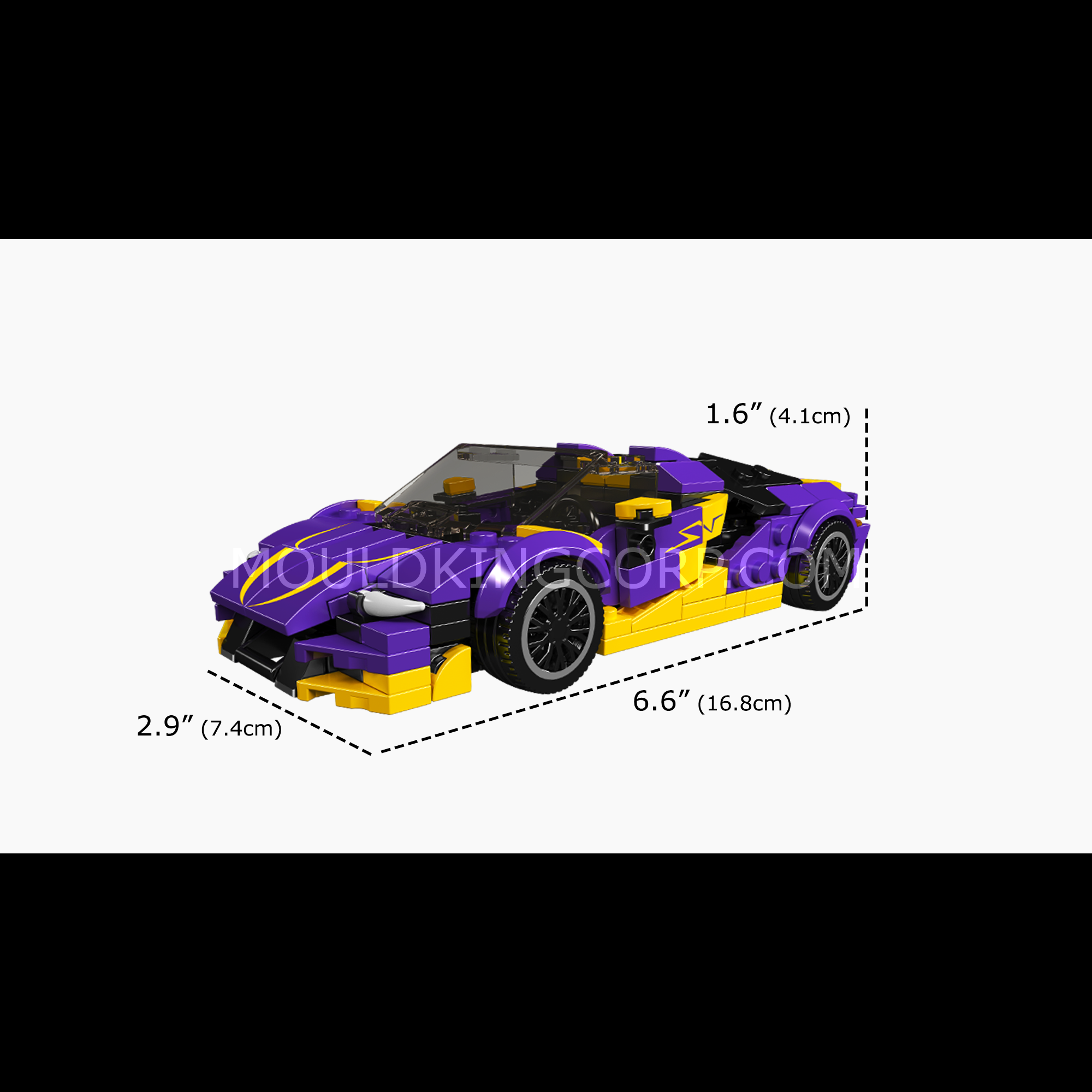 27054 Centennial Bull Supercar Building Set | 344 Pcs - Image 6 of 6 | TheBrickTube