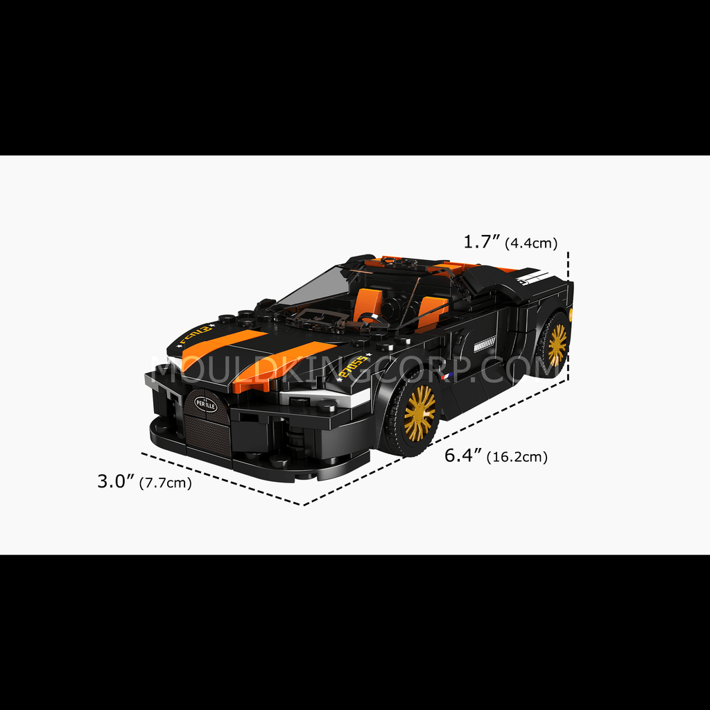 27055 Chiron 300+ Supercar Building Set | 386 Pcs - Image 6 of 6 | TheBrickTube