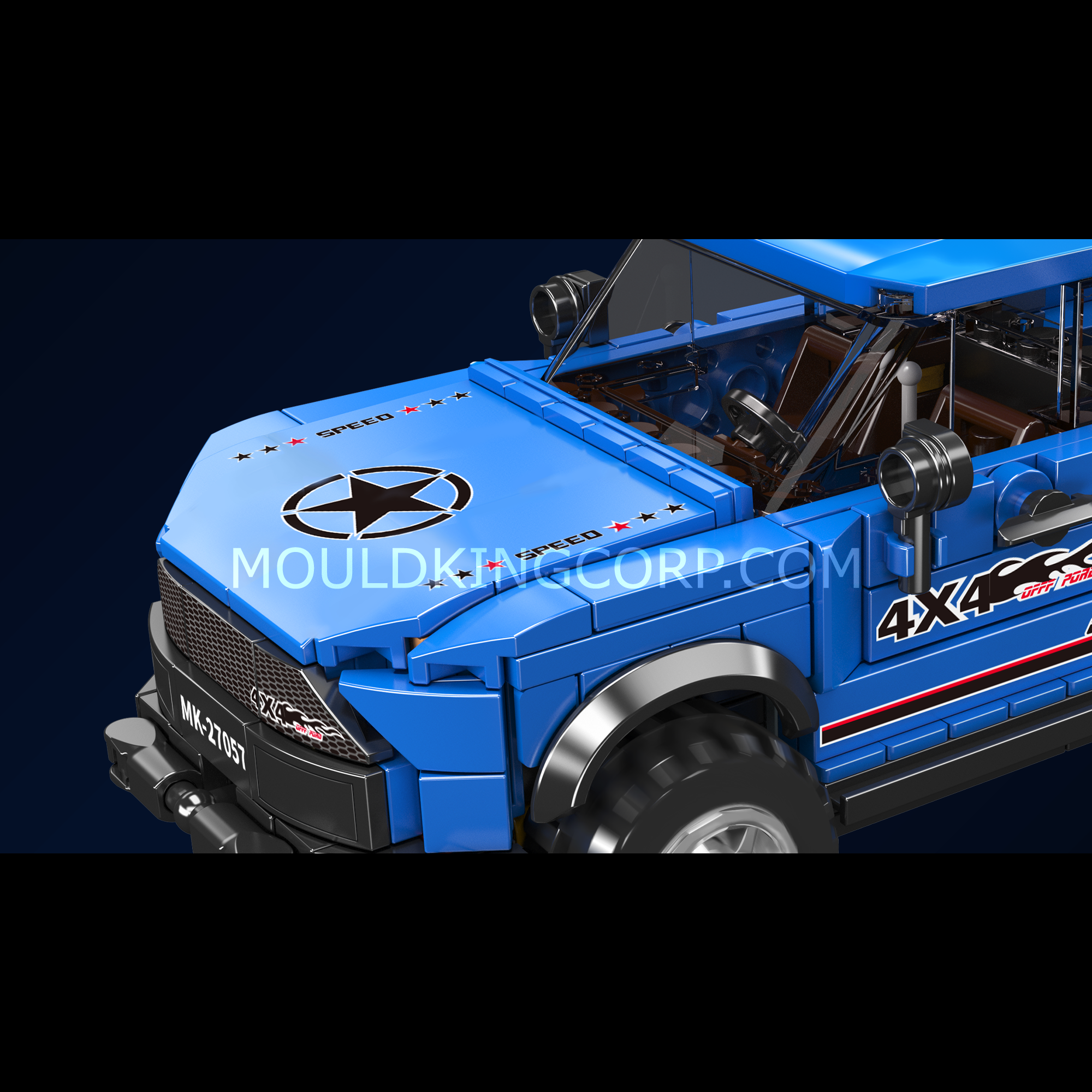 27057 F-150 Raptor Pickup Building Set | 465 Pcs - Image 3 of 6 | TheBrickTube
