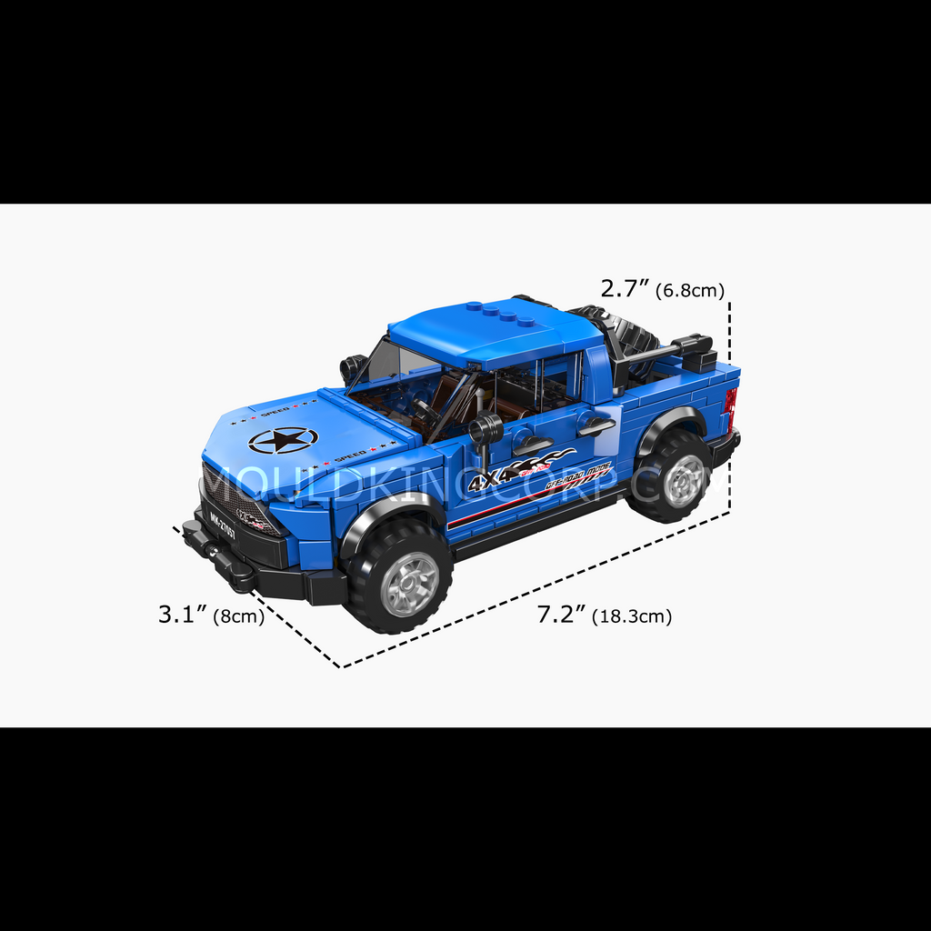 27057 F-150 Raptor Pickup Building Set | 465 Pcs - Image 6 of 6 | TheBrickTube