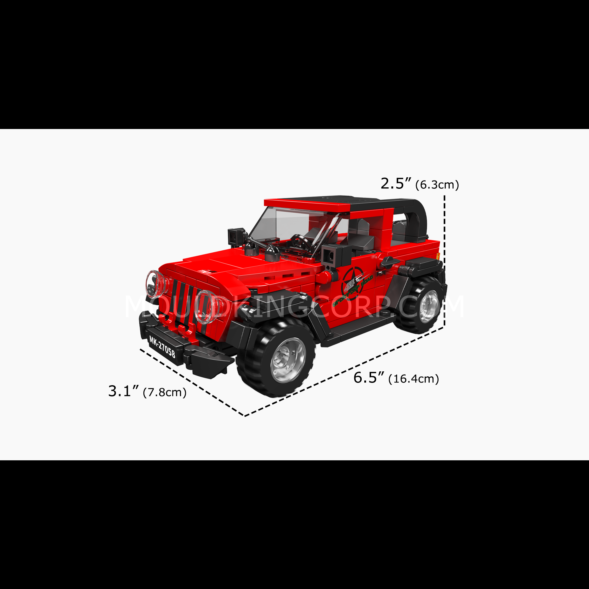 27058 Wrangler Off-road Vehicle Building Set | 414 Pcs - Image 6 of 6 | TheBrickTube