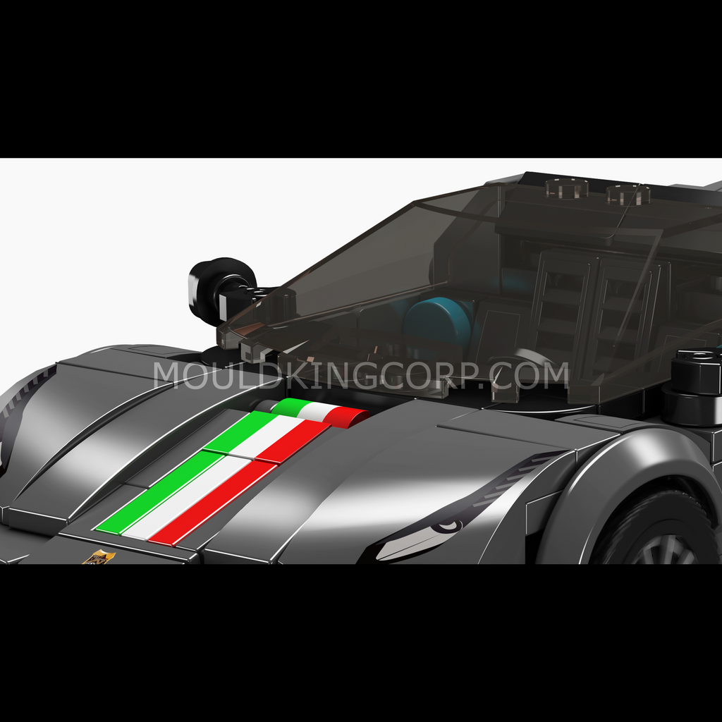 27068 The 488 Pista Car Model Building Set | 384 Pcs - Image 3 of 6 | TheBrickTube