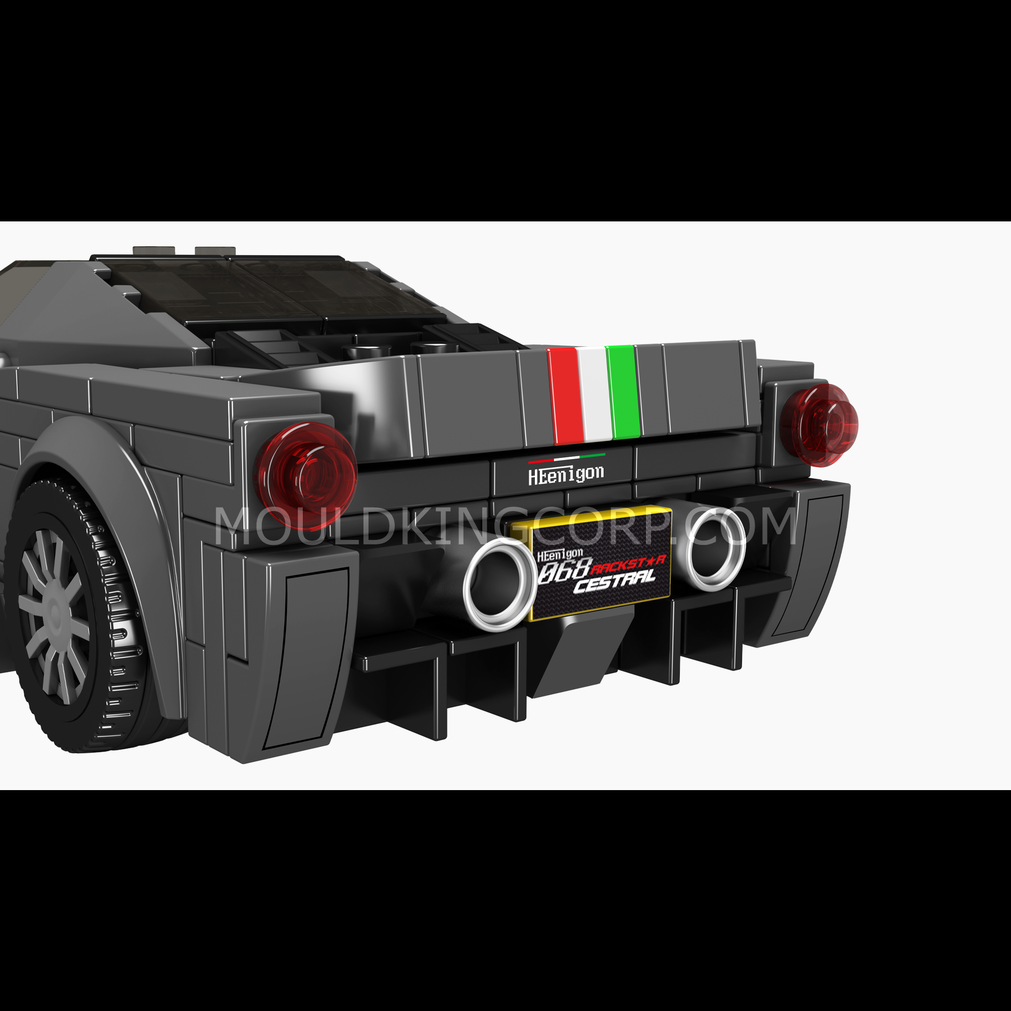 27068 The 488 Pista Car Model Building Set | 384 Pcs - Image 5 of 6 | TheBrickTube