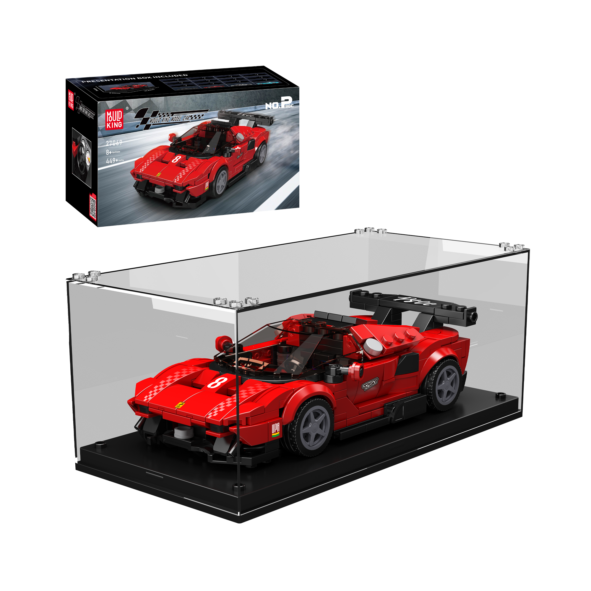 27069 P80C Super Car Model Building Set | 449 Pcs - Main Image | TheBrickTube