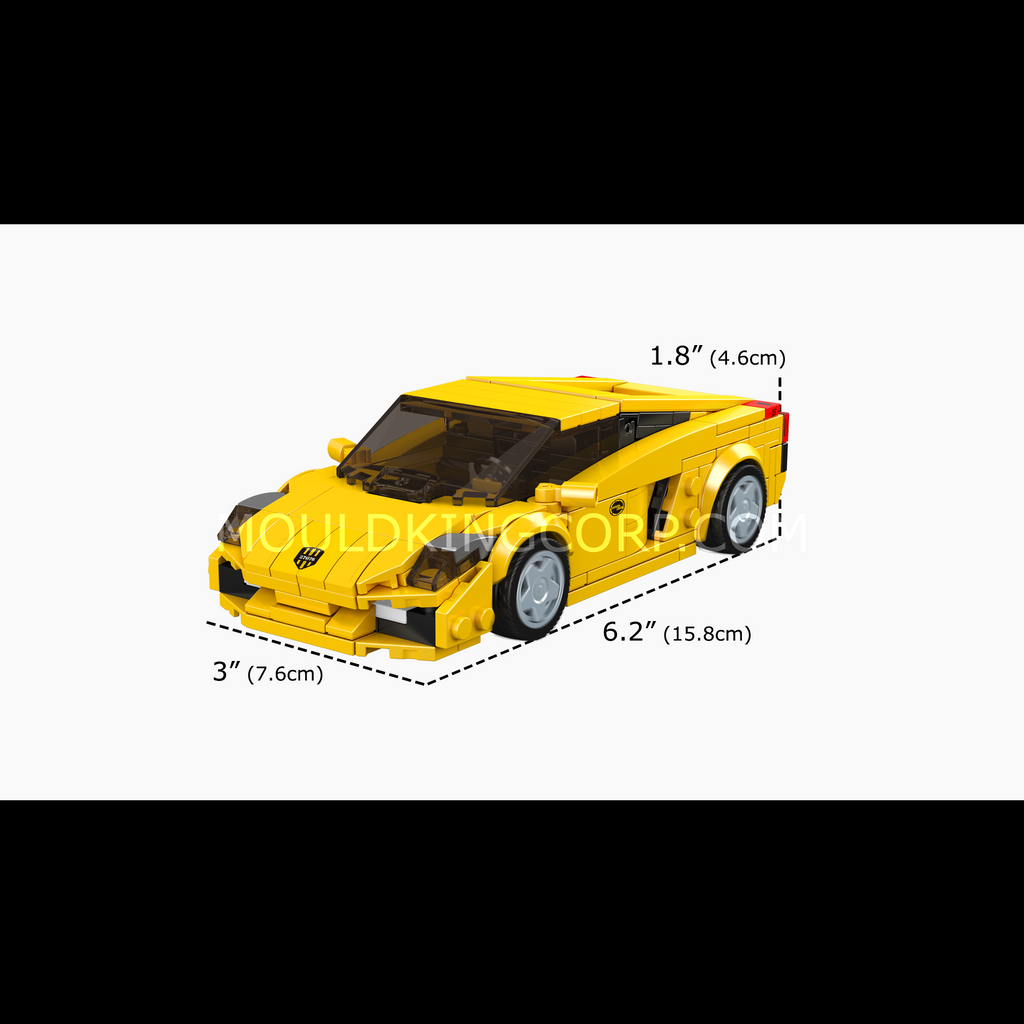 27076 Lambo Gallardo Car Model Building Set | 342 Pcs - Image 2 of 6 | TheBrickTube