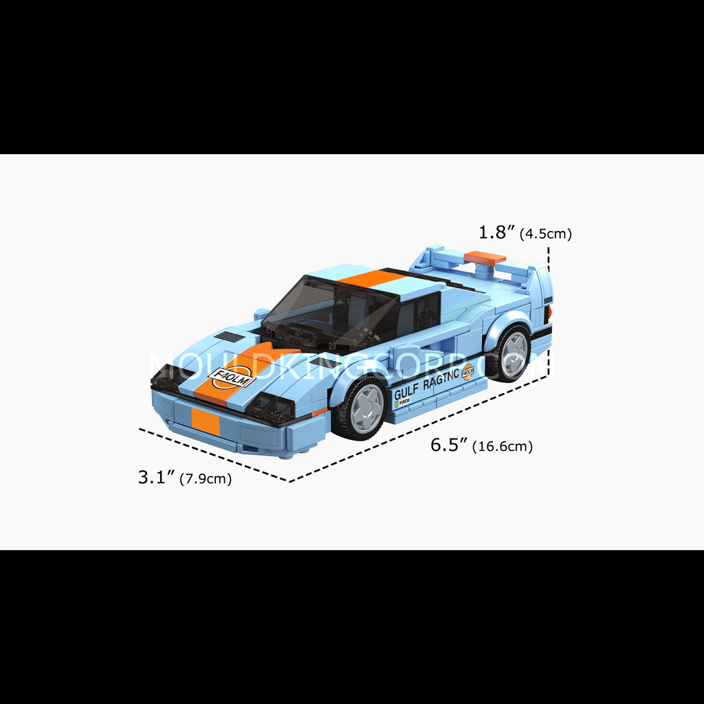 27077 F40 LM Model Car Building Set | 435 Pieces - Image 6 of 6 | TheBrickTube