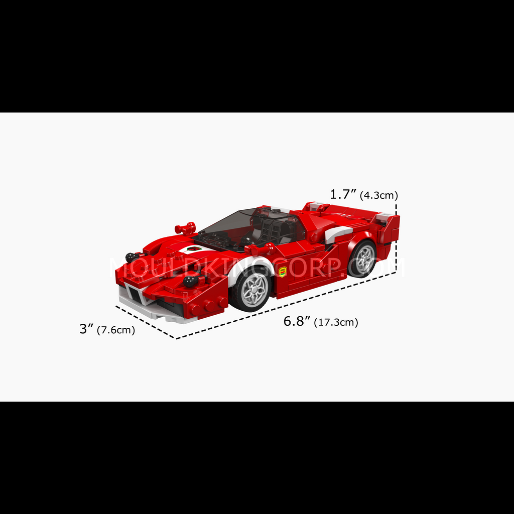 27080 FXX Supercar Model Building Set | 433 Pieces - Image 6 of 6 | TheBrickTube