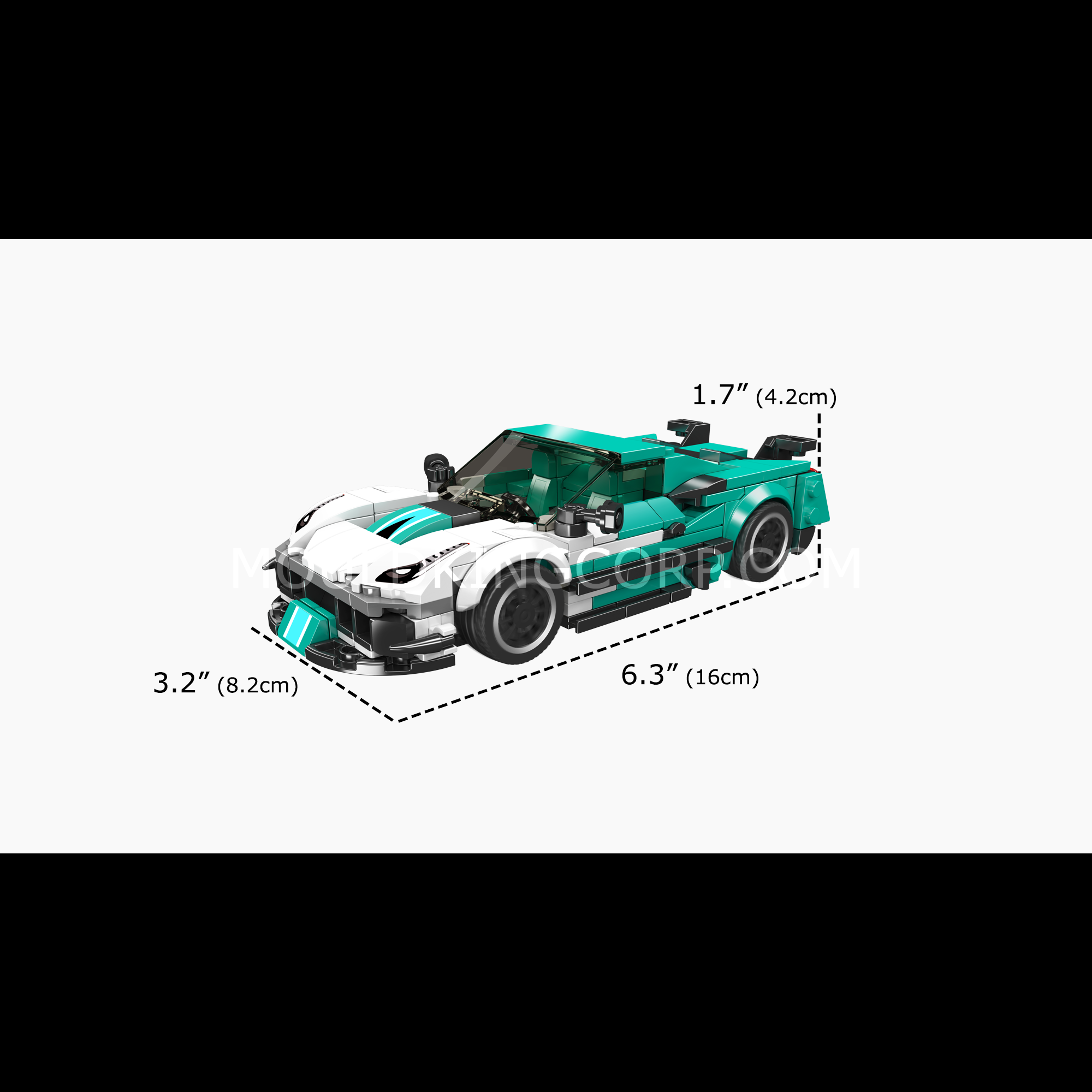 27085 F8XX Supercar Model Building Set | 412 Pcs - Image 6 of 6 | TheBrickTube