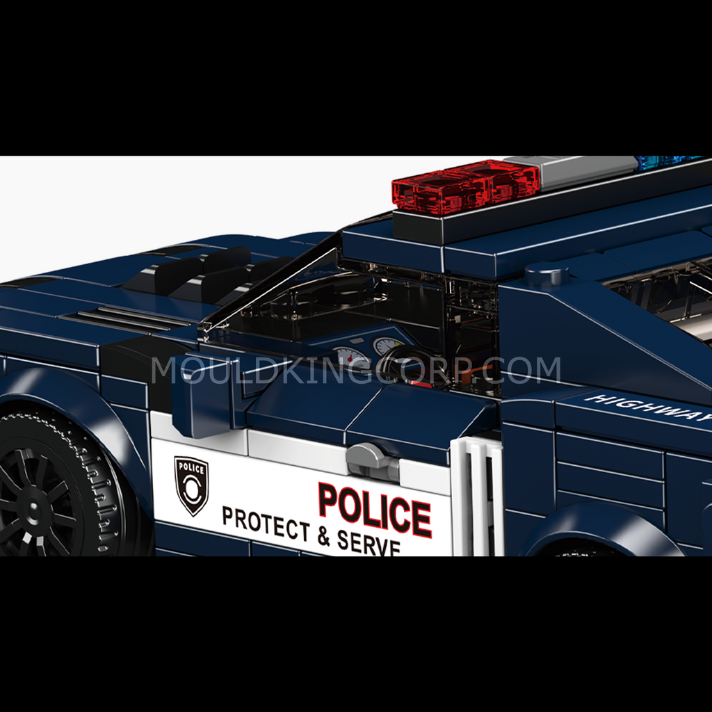 27090 Shelby GT500 Police Car Building Set | 489 Pcs - Image 2 of 6 | TheBrickTube