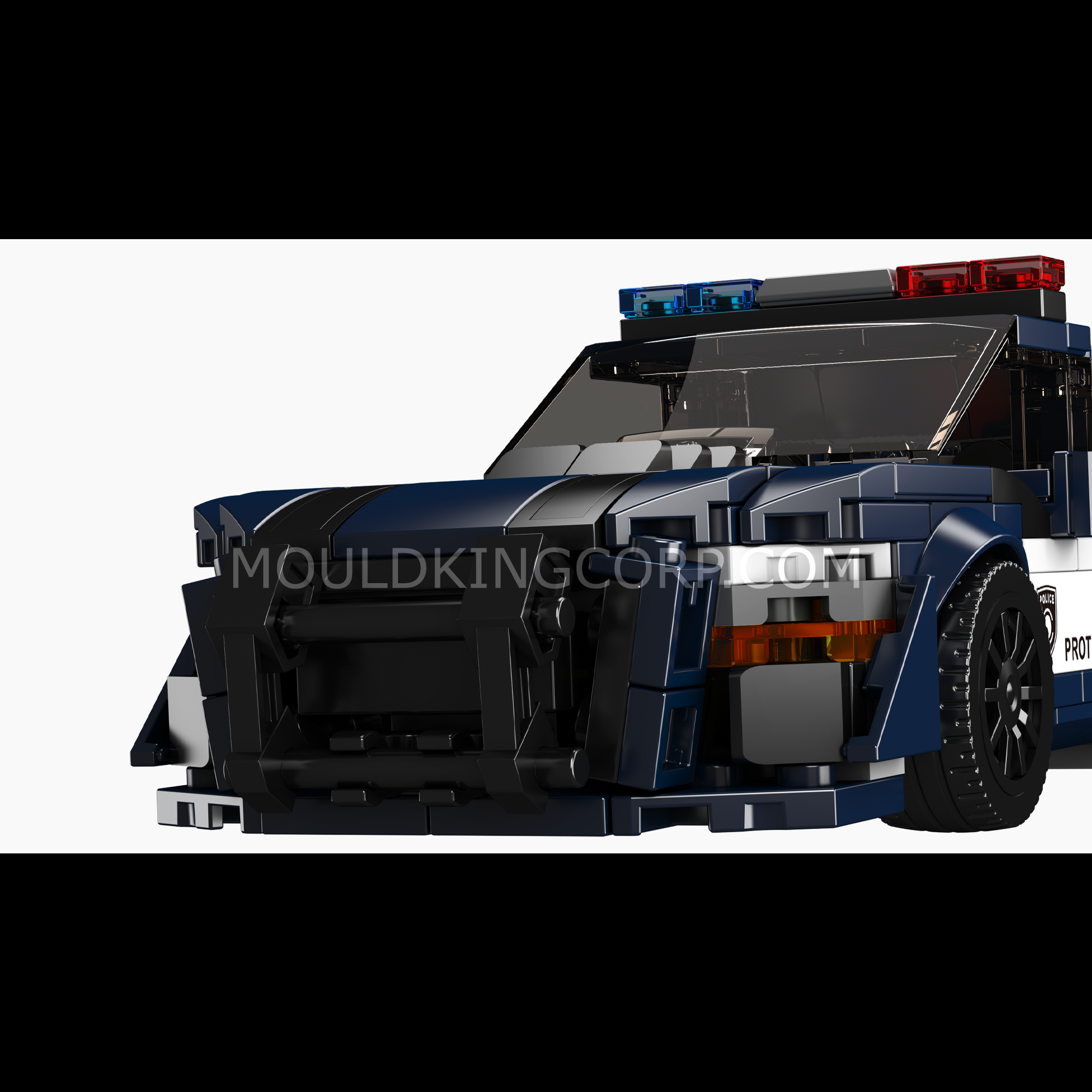 27090 Shelby GT500 Police Car Building Set | 489 Pcs - Image 3 of 6 | TheBrickTube