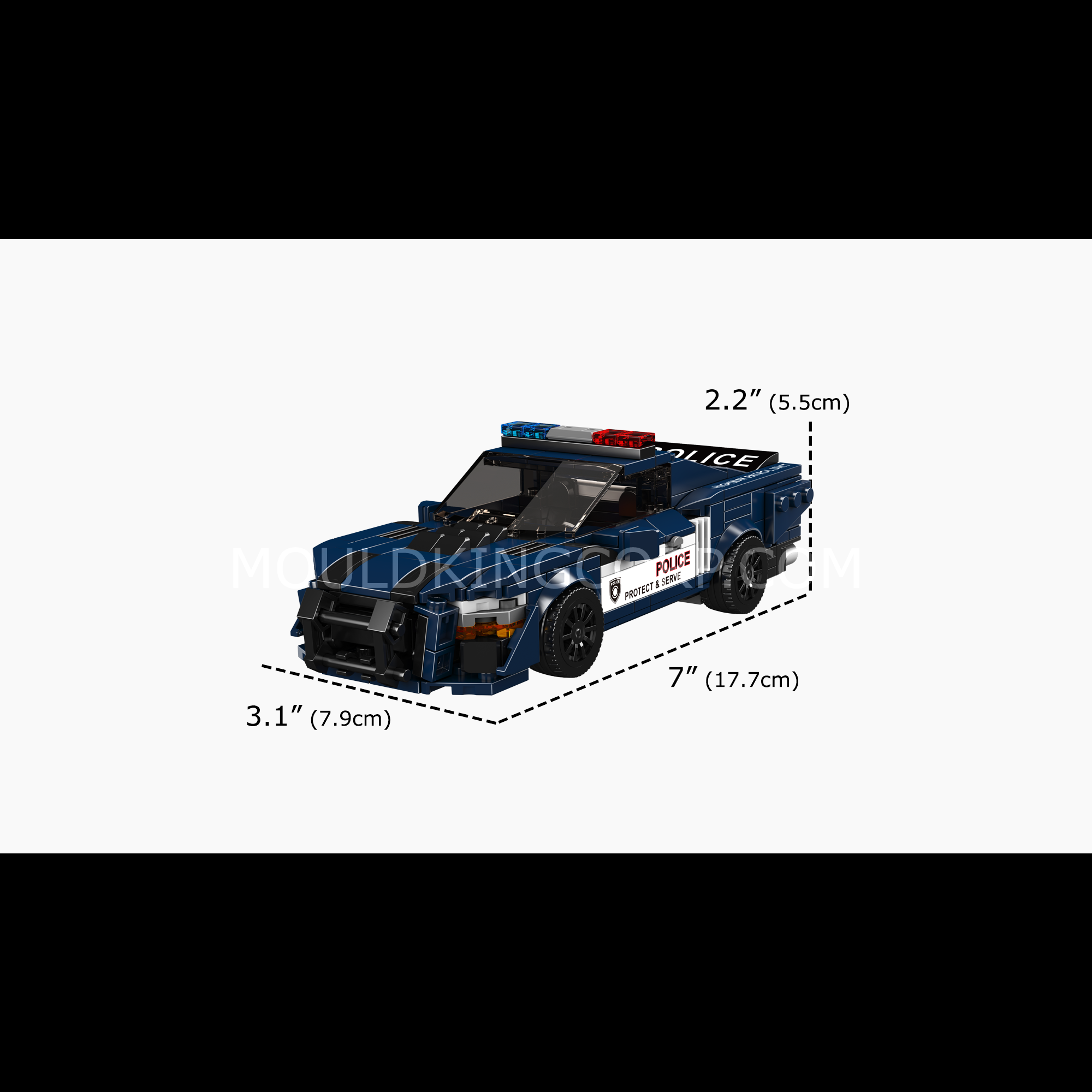 27090 Shelby GT500 Police Car Building Set | 489 Pcs - Image 6 of 6 | TheBrickTube