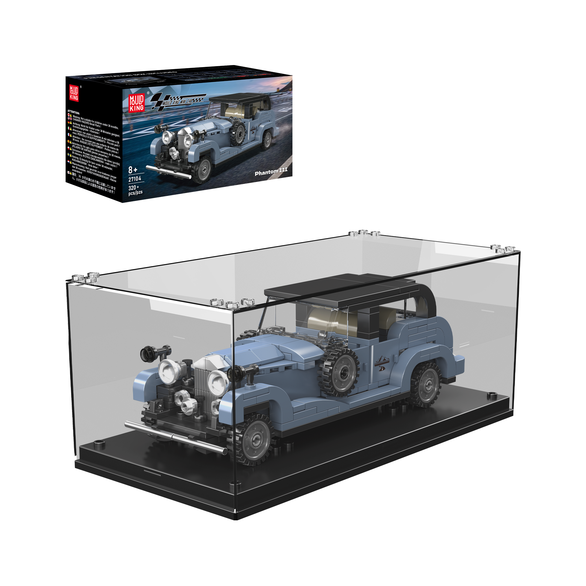 27104 Phantom III Vintage Luxury Car Building Set | 320 Pcs - Main Image | TheBrickTube