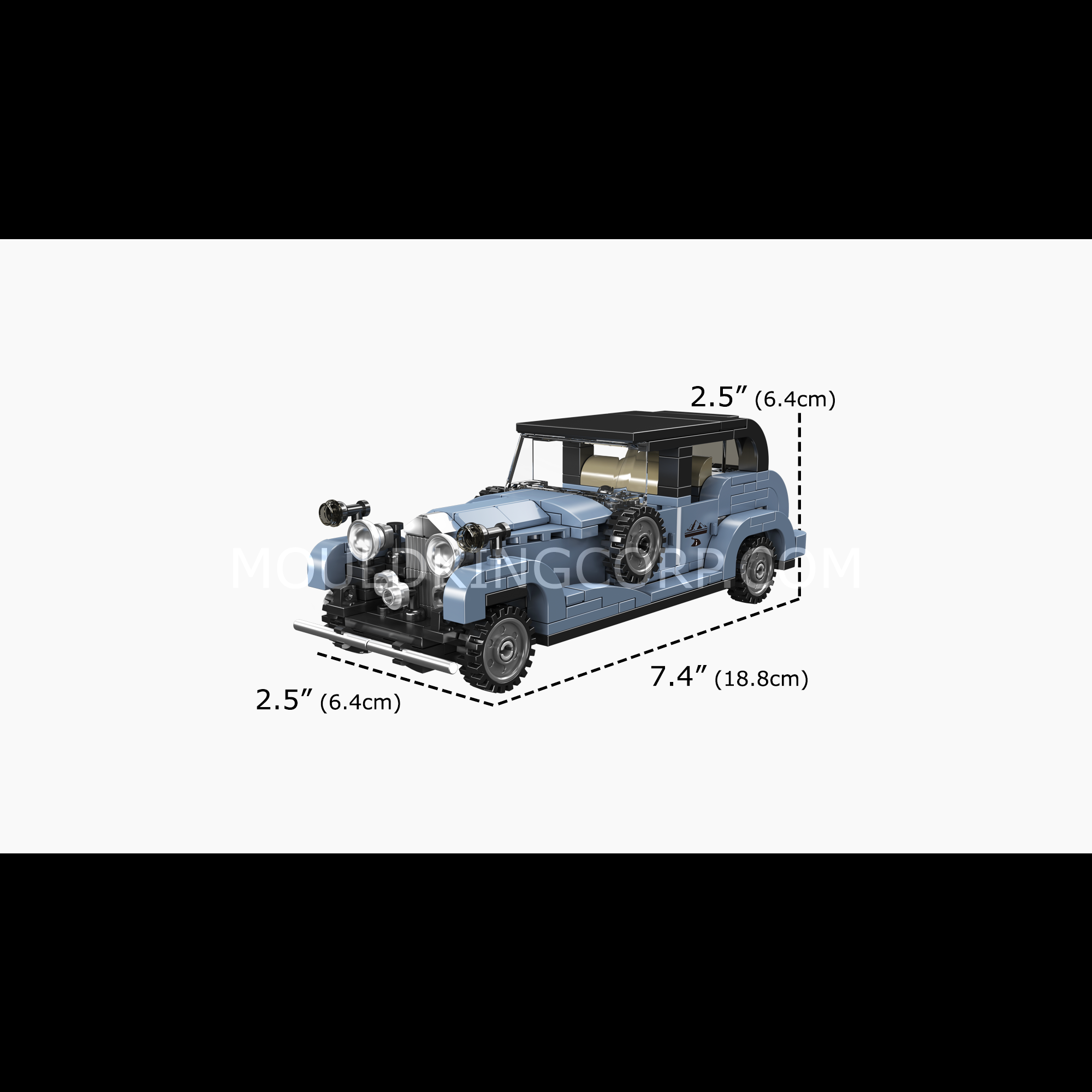 27104 Phantom III Vintage Luxury Car Building Set | 320 Pcs - Image 6 of 6 | TheBrickTube