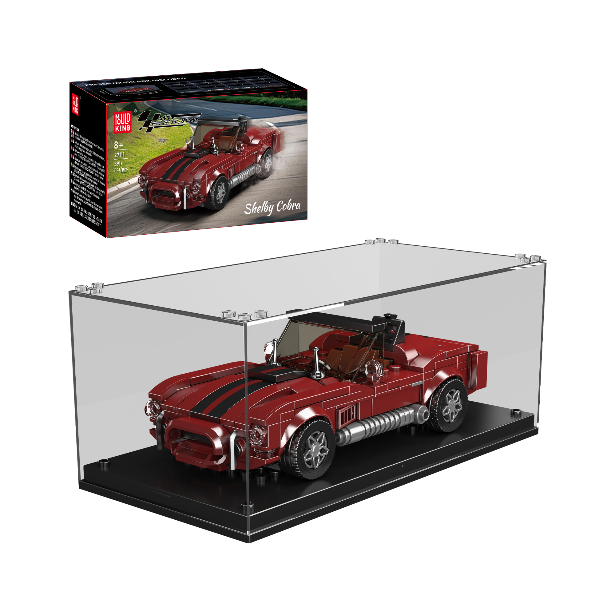 27111 Shelby Cobra 427 Roadster Building Set | 395 Pcs - Main Image | TheBrickTube
