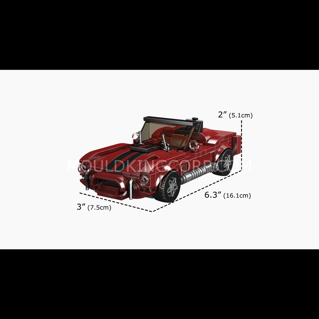 27111 Shelby Cobra 427 Roadster Building Set | 395 Pcs - Image 6 of 6 | TheBrickTube