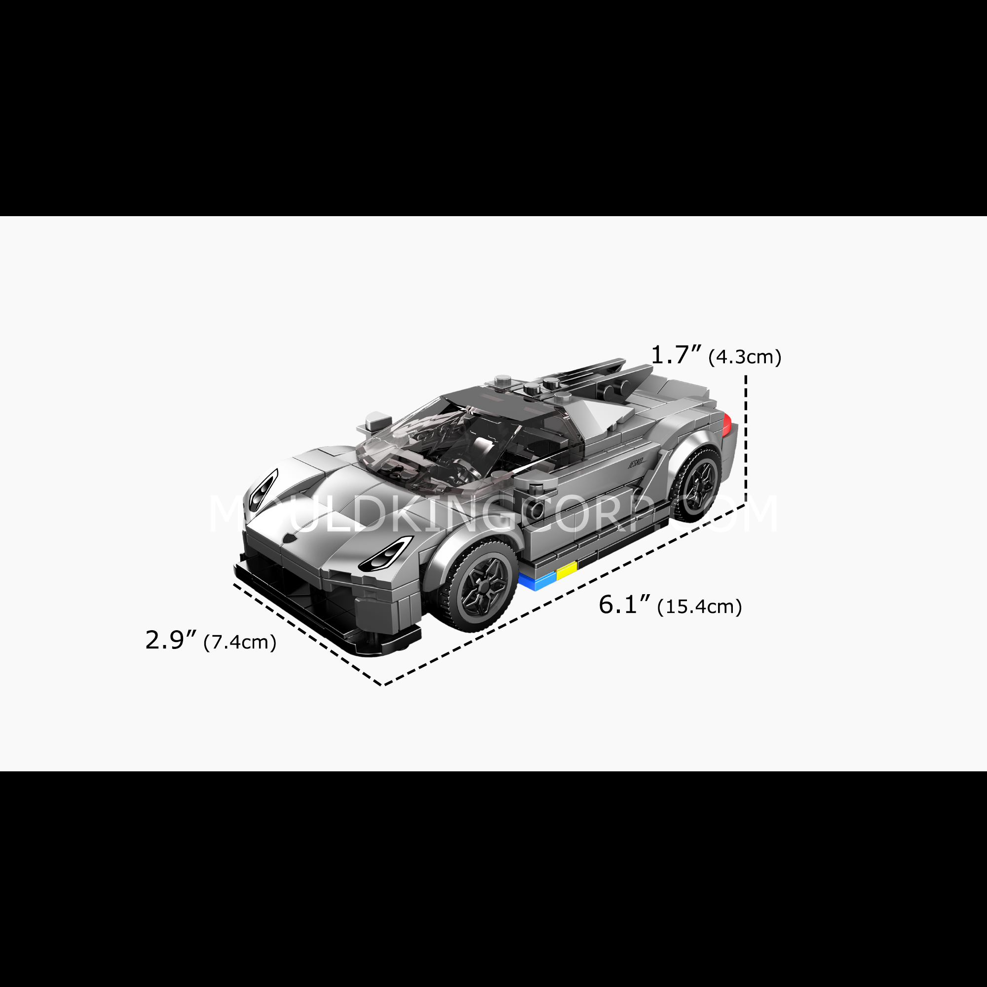 27112 Jesko Absolut Hypercar Building Set | 395 Pcs - Image 6 of 6 | TheBrickTube