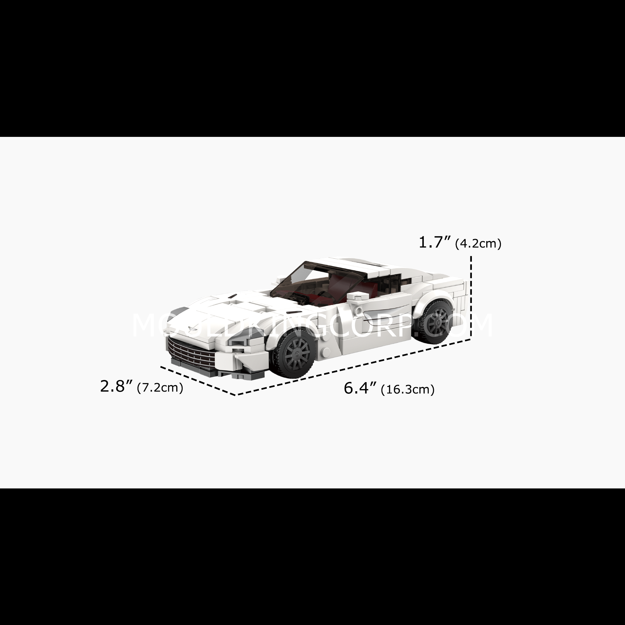 27114 Martin One-77 Car Model Building Set | 334 Pcs - Image 6 of 6 | TheBrickTube