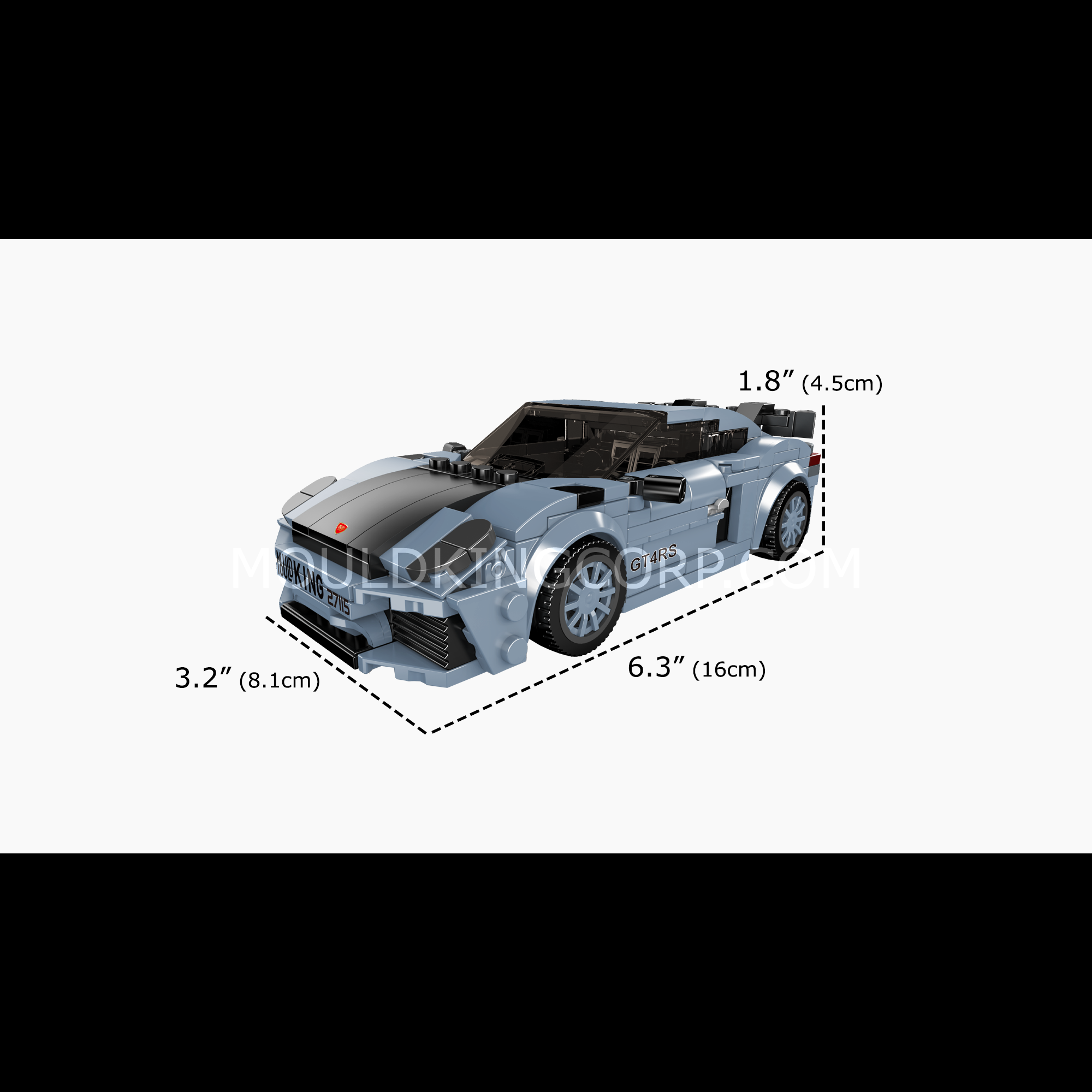 27115 718 GT4 RS Car Model Building Set | 415 Pcs - Image 6 of 6 | TheBrickTube