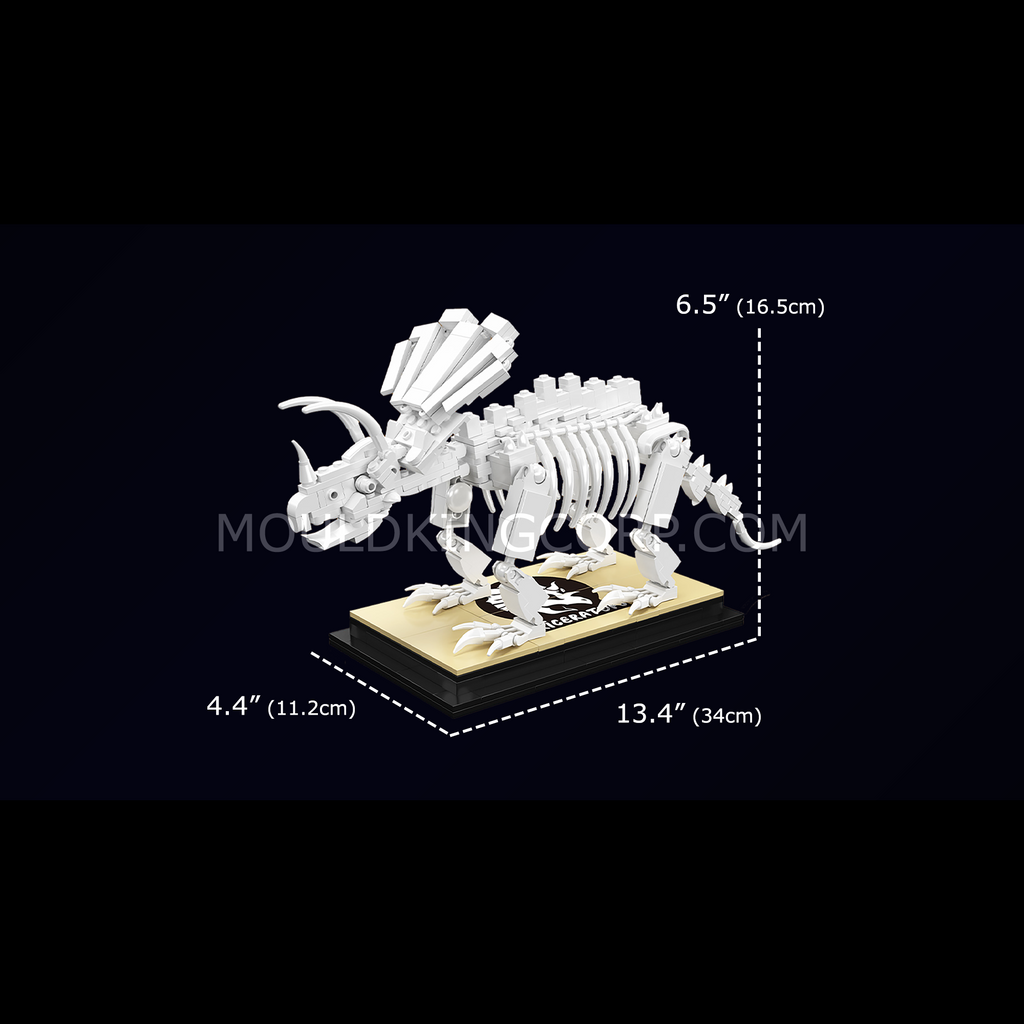 29006 Triceratops Dinosaur Fossil Building Kit | 397 Pcs - Image 5 of 5 | TheBrickTube