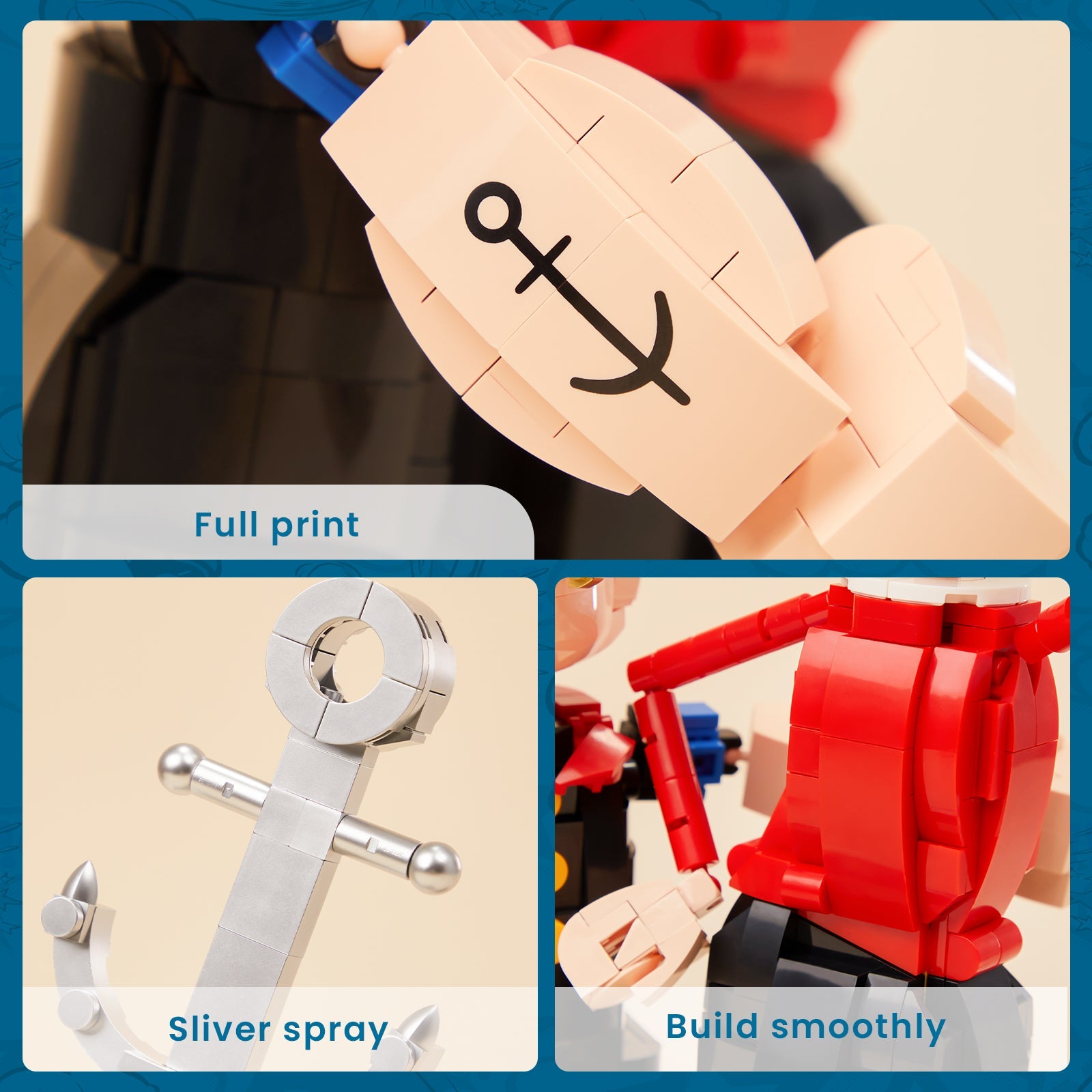 Pantasy Popeye With Olive 86401 - Image 4 of 7 | TheBrickTube