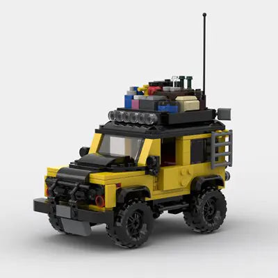 Land Rover Defender Overland brick model - top-down view - TheBrickTube
