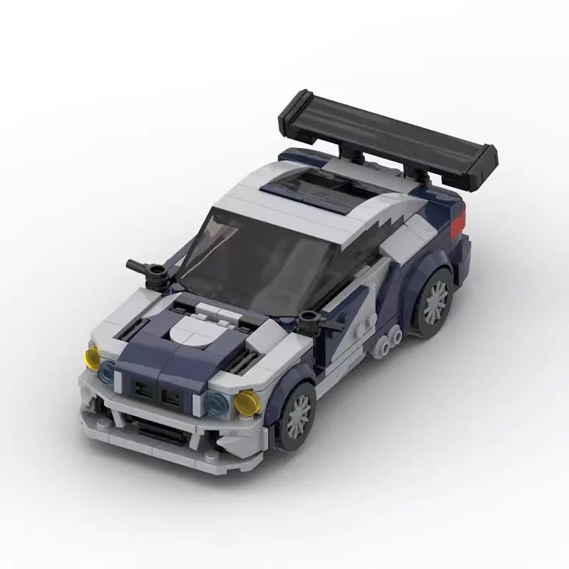 BMW E46 M3 Need For Speed brick model - display view - TheBrickTube