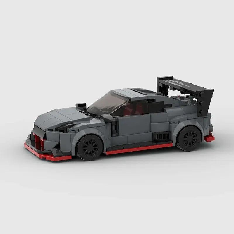 Nissan GT-R R35 Widebody brick model - display view - TheBrickTube