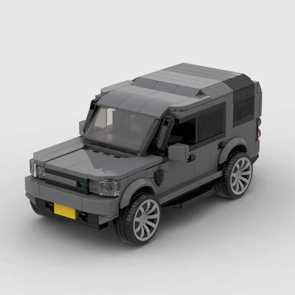 Land Rover Discovery 3/4|Christmas Edition brick model - detail close-up - TheBrickTube