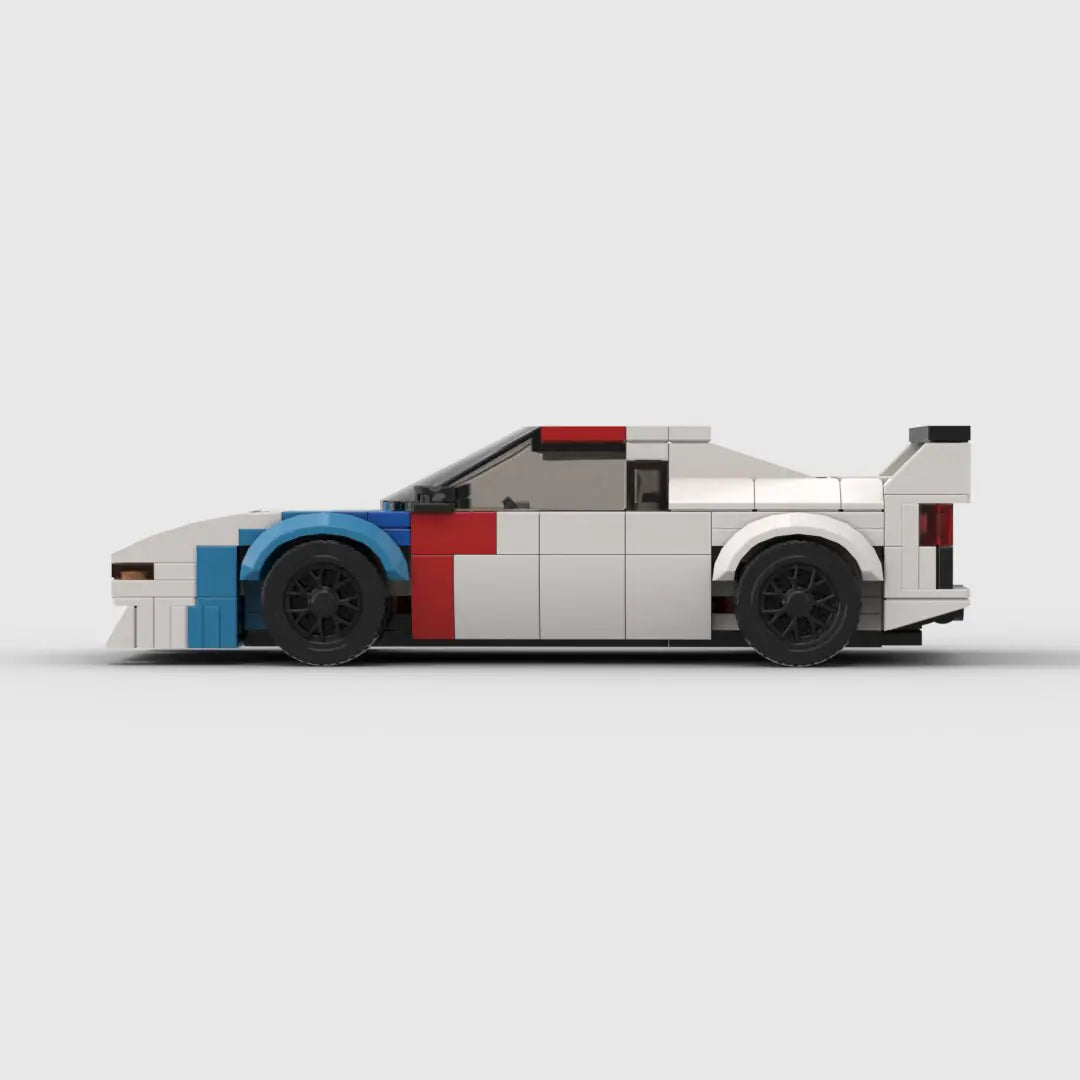 BMW M1 brick model - rear angle view - TheBrickTube