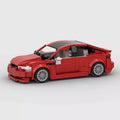 Tesla Model S Plaid brick model - front angle view - TheBrickTube