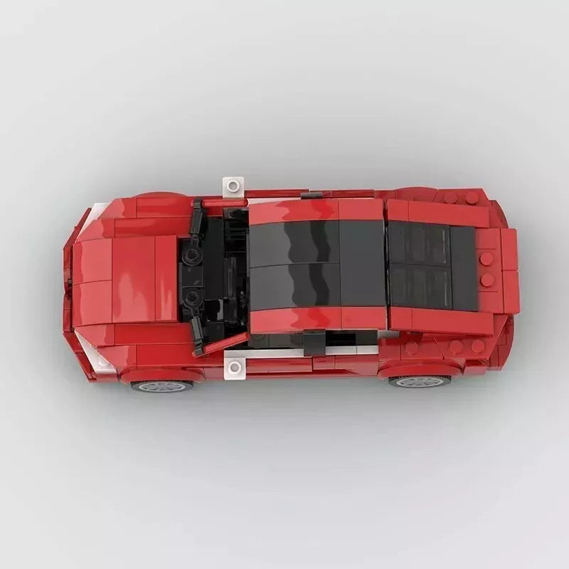 Tesla Model S Plaid brick model - display view - TheBrickTube