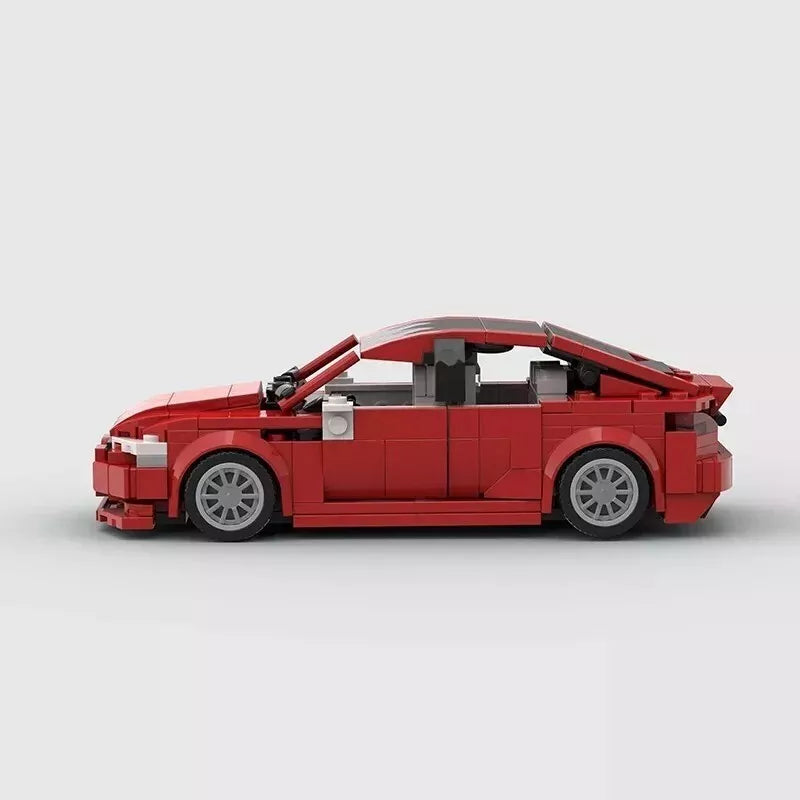 Tesla Model S Plaid brick model - detail close-up - TheBrickTube