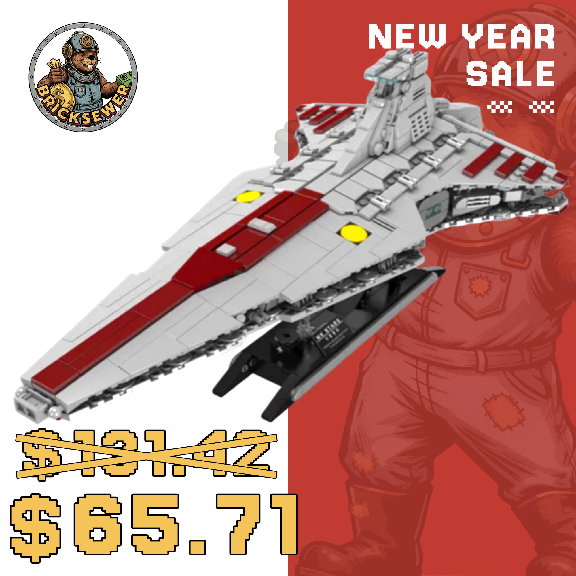 21074 The Republic Attacked The Cruiser with 1320 Pieces | Ship Building Blocks - Main Image | TheBrickTube
