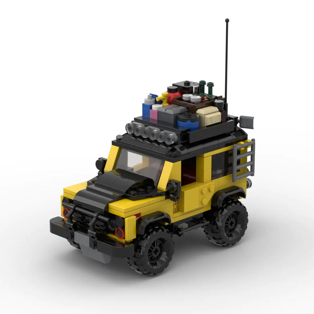 Land Rover Defender Overland brick model - display view - TheBrickTube