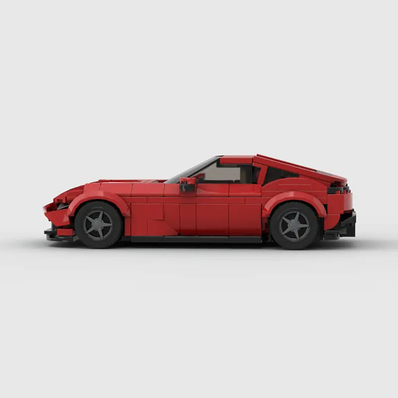 Ferrari Roma brick model - detail close-up - TheBrickTube