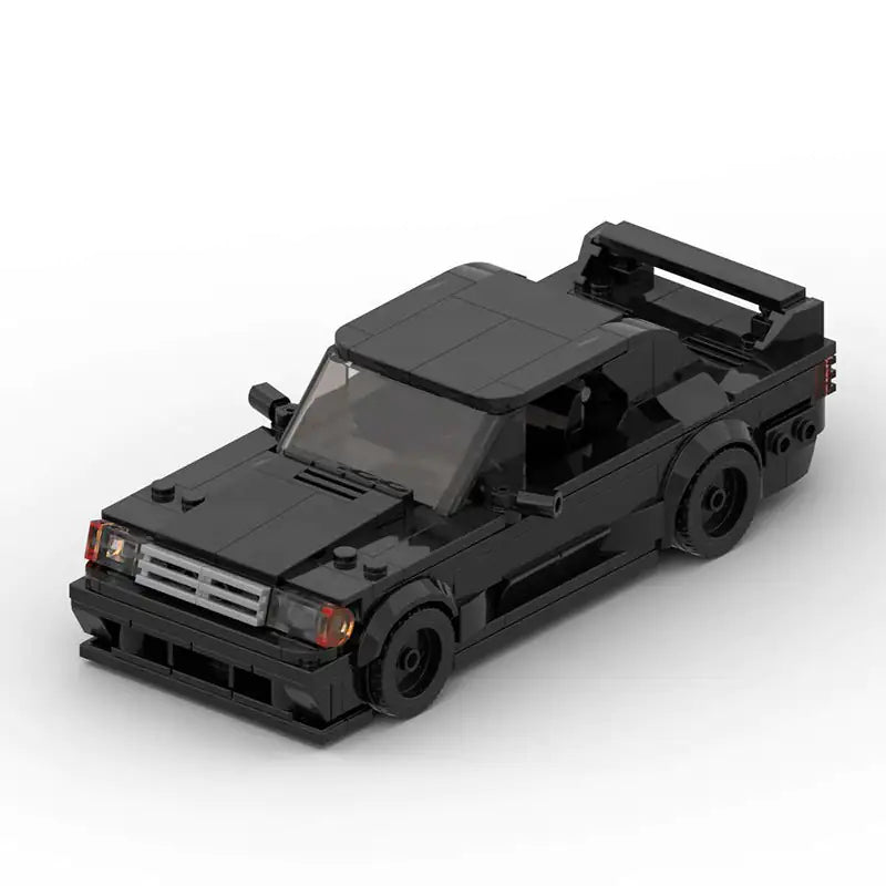 Mercedes-Benz Hammer Coupe brick model - front angle view - TheBrickTube