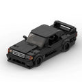 Mercedes-Benz Hammer Coupe brick model - front angle view - TheBrickTube