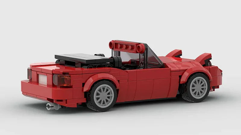 Mazda MX5 NA/Miata brick model - complete build view - TheBrickTube