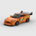 Toyota Supra MK4|Fast and Furious brick model - front angle view - TheBrickTube